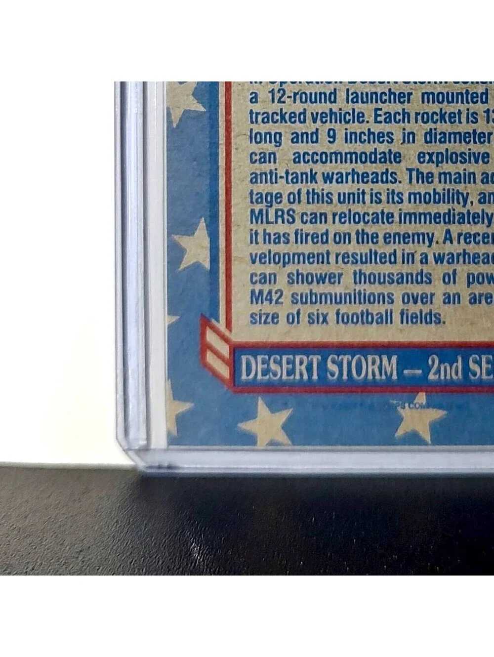 Multiple Launch Rocket System 1991 Topps Desert Storm #163 Card